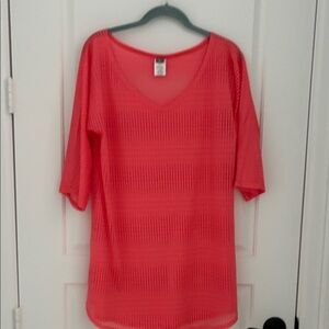 O'Neill Vibrant Coral V-Neck Swim Cover Up